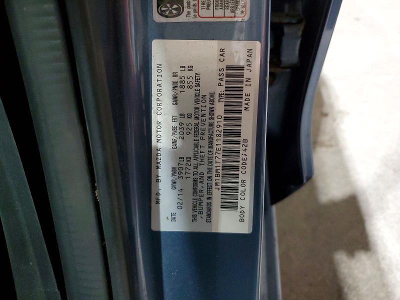 Aukcja sprzedaży 2014 Mazda 3, vin: JM1BM1T77E1182910, numer aukcji: 64757876