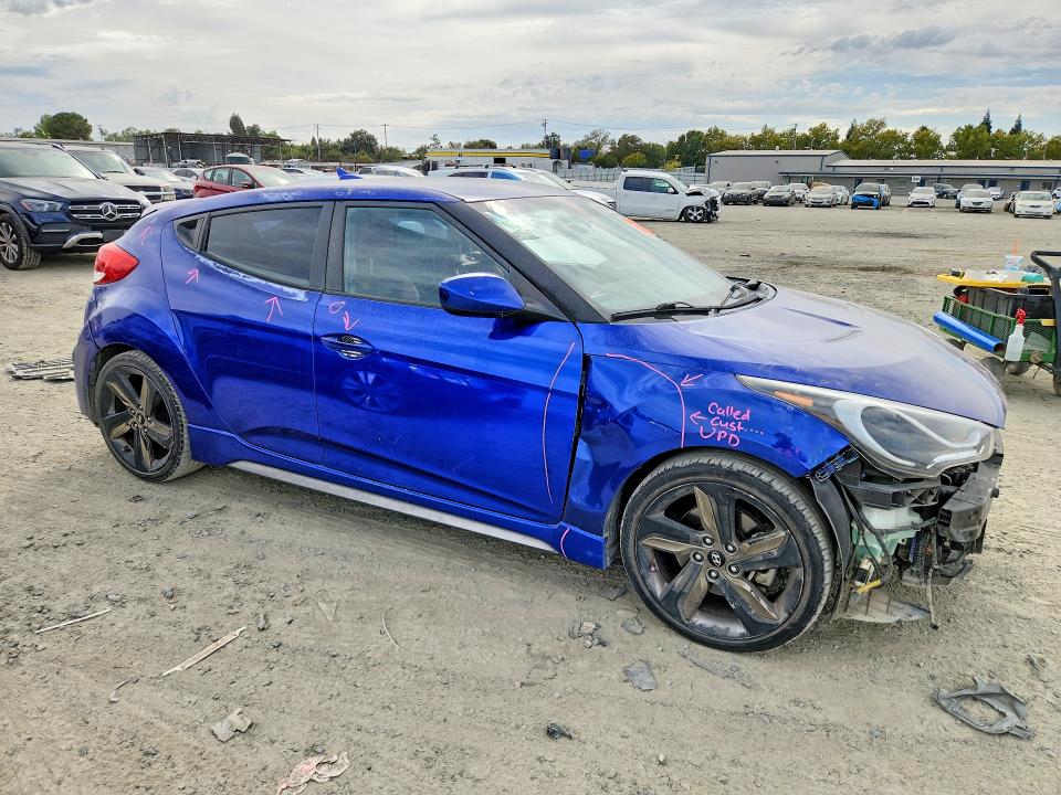 2014 Hyundai Veloster მანქანა იყიდება აუქციონზე, vin: KMHTC6AE0EU202186, აუქციონის ნომერი: 66978166