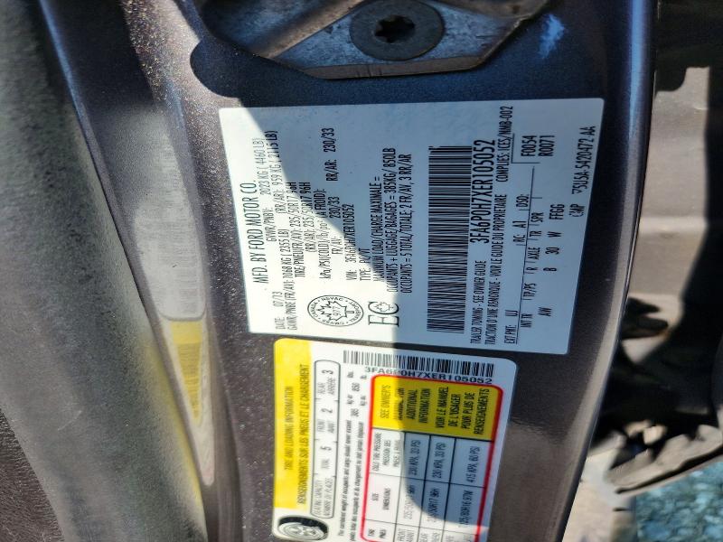 Продаж на аукціоні авто 2014 Ford Fusion, vin: 3FA6P0H7XER105052, номер лоту: 63672566