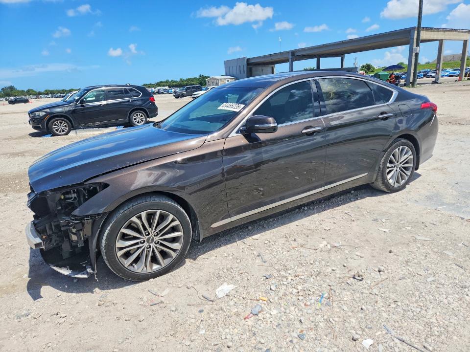 Продажа на аукционе авто 2017 Genesis G80, vin: KMHGN4JE2HU194385, номер лота: 64466226