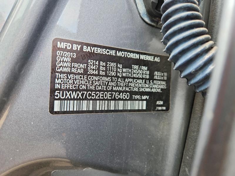 Aukcja sprzedaży 2014 Bmw X3, vin: 5UXWX7C52E0E76460, numer aukcji: 63857826