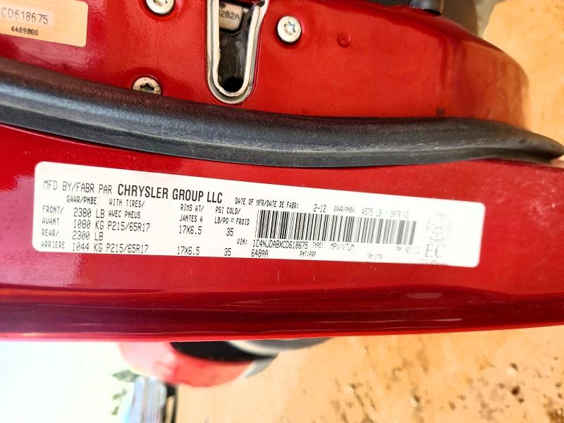 Продажа на аукционе авто 2012 Jeep Compass, vin: 1C4NJDABXCD618675, номер лота: 65479096
