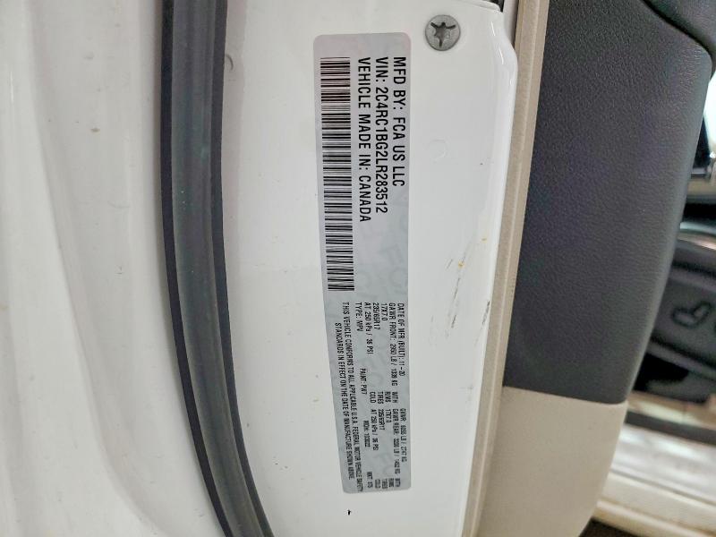 Aukcja sprzedaży 2020 Chrysler Pacifica, vin: 2C4RC1BG2LR283512, numer aukcji: 65021446