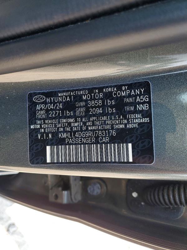 64405296 :رقم المزاد ، KMHLL4DG9RU783176 vin ، 2024 Hyundai Elantra مزاد بيع