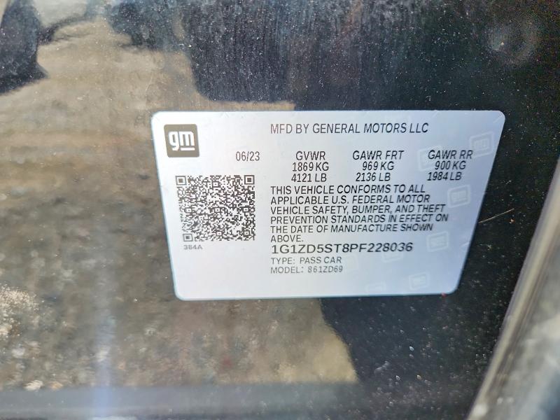 Продаж на аукціоні авто 2023 Chevrolet Malibu, vin: 1G1ZD5ST8PF228036, номер лоту: 64148446