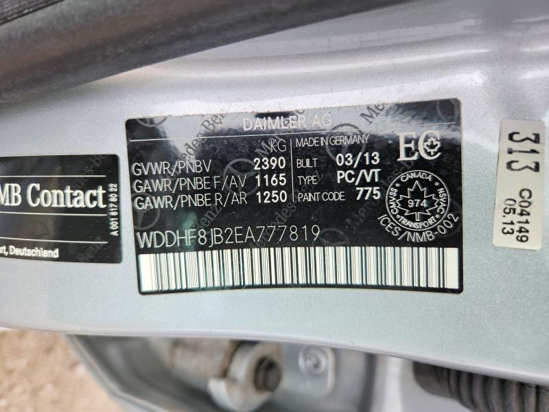 Продаж на аукціоні авто 2014 Mercedes-benz E, vin: WDDHF8JB2EA777819, номер лоту: 66589726