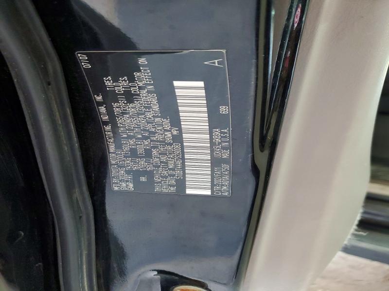 64703276 :رقم المزاد ، 5TDBT44A67S290083 vin ، 2007 Toyota Sequoia مزاد بيع