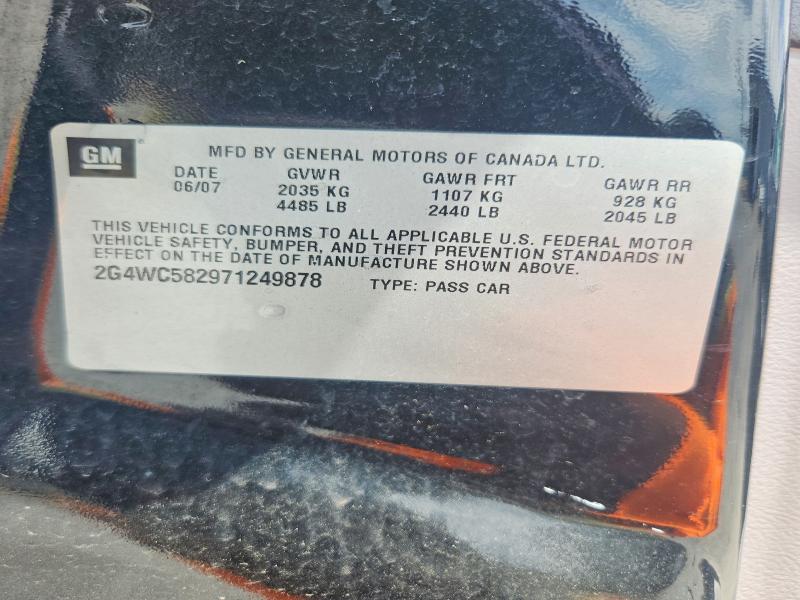 Продаж на аукціоні авто 2007 Buick Lacrosse, vin: 2G4WC582971249878, номер лоту: 66060816