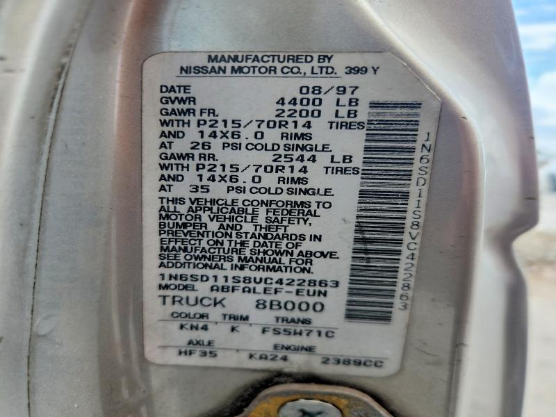 Продажа на аукционе авто 1997 Nissan Truck, vin: 1N6SD11S8VC422863, номер лота: 65866606
