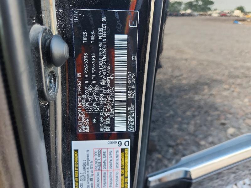 63118516 :رقم المزاد ، JTJBM7FX2J5191576 vin ، 2018 Lexus Gx مزاد بيع