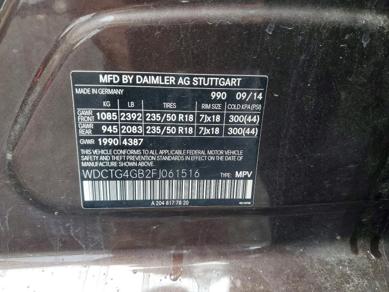 Продаж на аукціоні авто 2015 Mercedes-benz Gla, vin: WDCTG4GB2FJ061516, номер лоту: 66538176