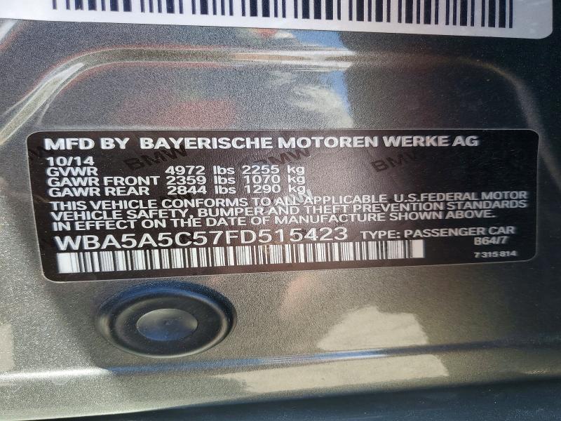 Aukcja sprzedaży 2015 Bmw 528, vin: WBA5A5C57FD515423, numer aukcji: 63529346