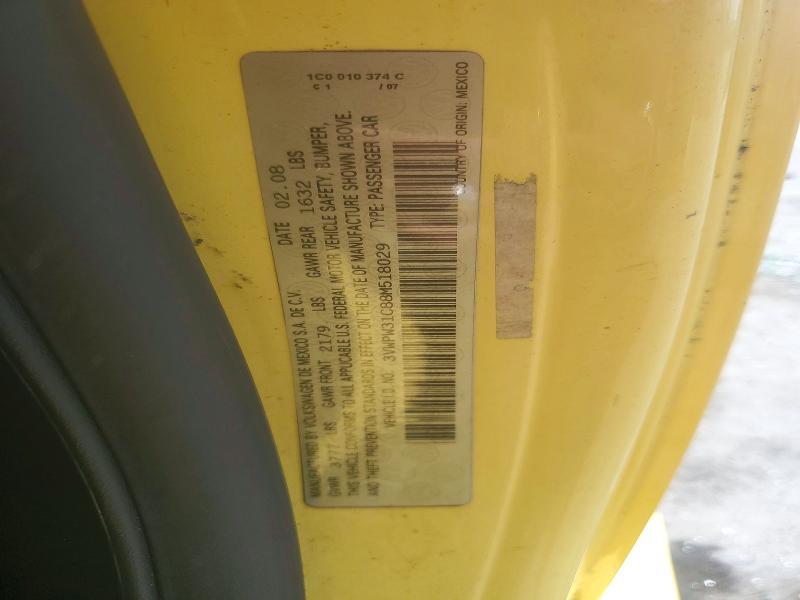 Aukcja sprzedaży 2008 Volkswagen New Beetle, vin: 3VWPW31C88M518029, numer aukcji: 66979546
