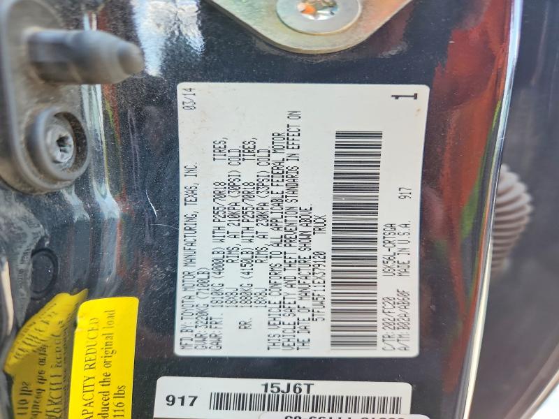 2014 Toyota Tundra მანქანა იყიდება აუქციონზე, vin: 5TFUW5F11EX379120, აუქციონის ნომერი: 64986626