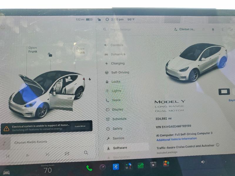 Aukcja sprzedaży 2021 Tesla Model Y, vin: 5YJYGAEE4MF189199, numer aukcji: 66105666