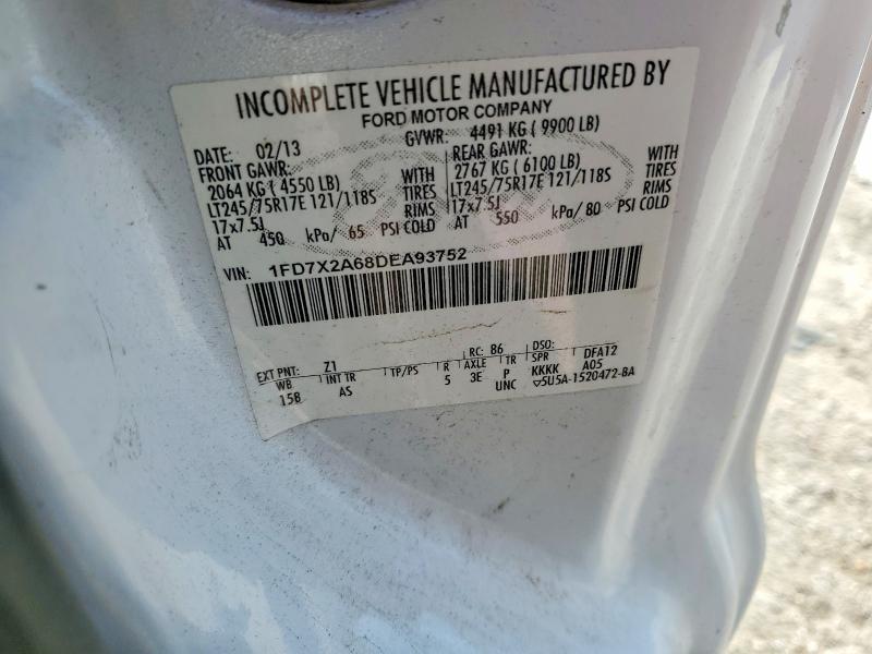 65258006 :رقم المزاد ، 1FD7X2A68DEA93752 vin ، 2013 Ford F250 مزاد بيع