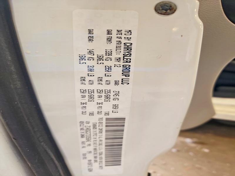 2012 Dodge Grand Caravan მანქანა იყიდება აუქციონზე, vin: 2C4RDGCG7CR356842, აუქციონის ნომერი: 64669816