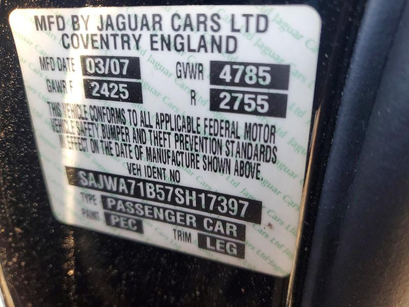 Продажа на аукционе авто 2007 Jaguar Xj8, vin: SAJWA71B57SH17397, номер лота: 62923786