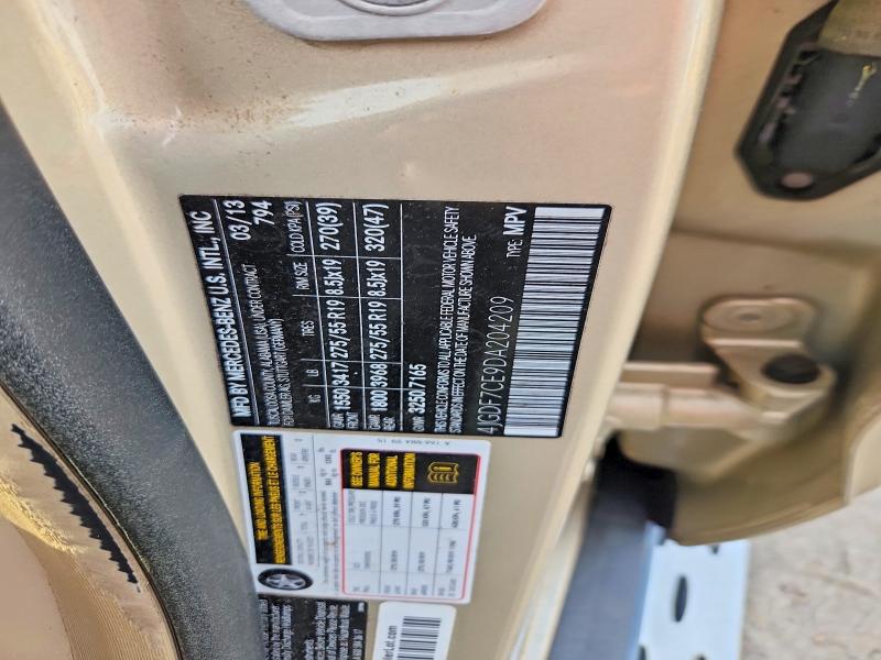 Auction sale of the 2013 Mercedes-benz Gl, vin: 4JGDF7CE9DA204209, lot number: 66057056