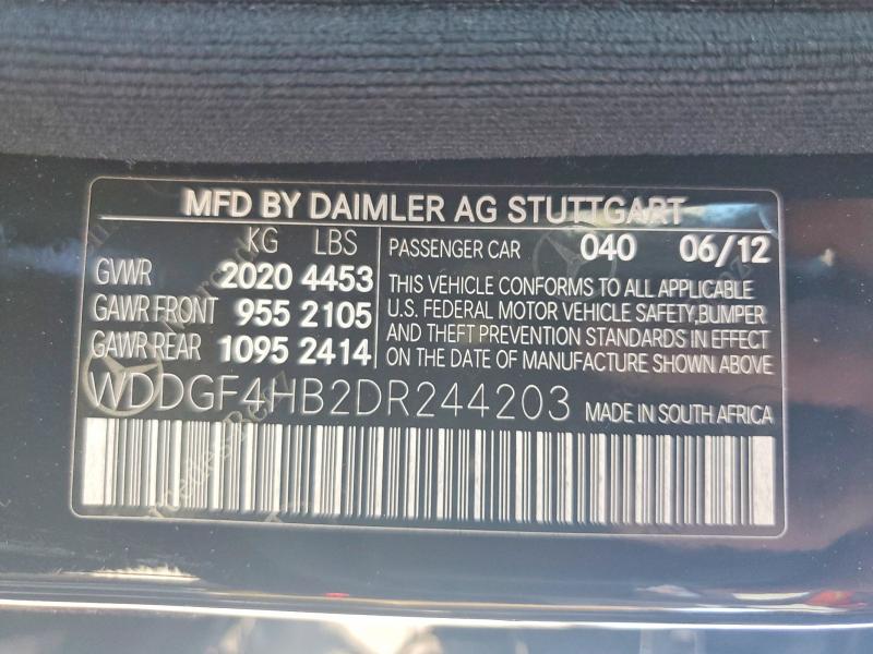 Aukcja sprzedaży 2013 Mercedes-benz C, vin: WDDGF4HB2DR244203, numer aukcji: 66426096