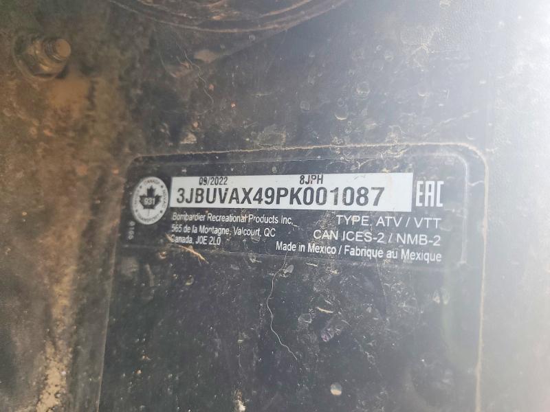 64257686 :رقم المزاد ، 3JBUVAX49PK001087 vin ، 2023 Can-am Defender مزاد بيع