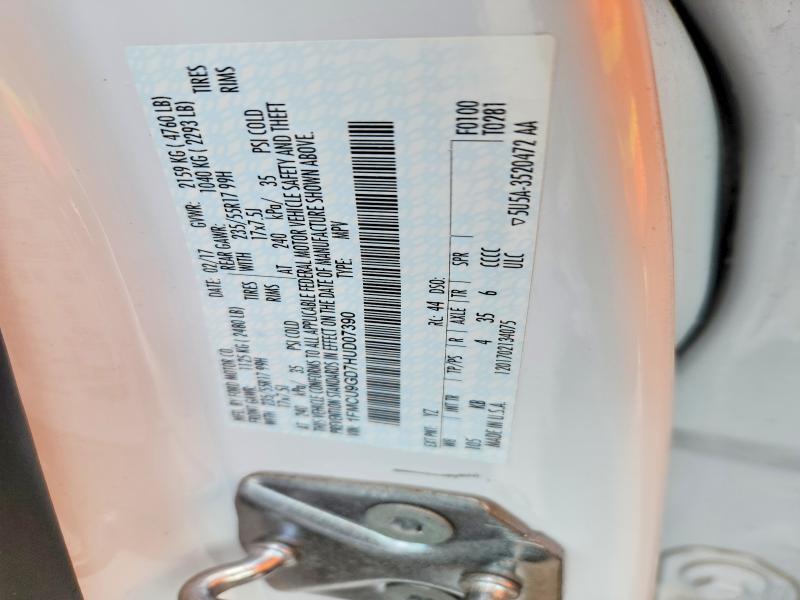 Продаж на аукціоні авто 2017 Ford Escape, vin: 1FMCU9GD7HUD07390, номер лоту: 66314856