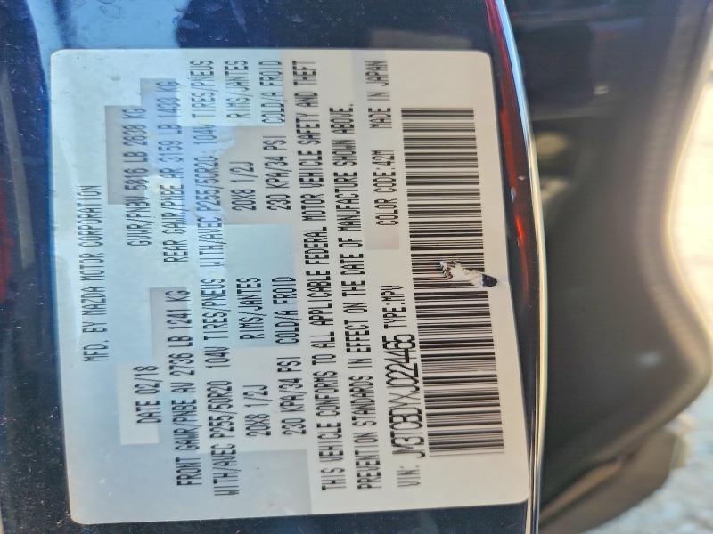 65872706 :رقم المزاد ، JM3TCBDYXJ0224465 vin ، 2018 Mazda Cx-9 مزاد بيع