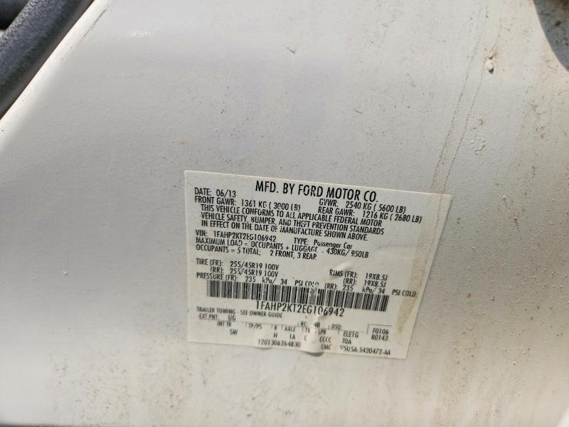 2014 Ford Taurus მანქანა იყიდება აუქციონზე, vin: 1FAHP2KT2EG106942, აუქციონის ნომერი: 64766606