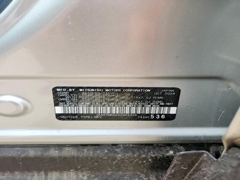 66902016 :رقم المزاد ، JA4ATWAAXSZ003325 vin ، 2025 Mitsubishi Eclipse Cross مزاد بيع