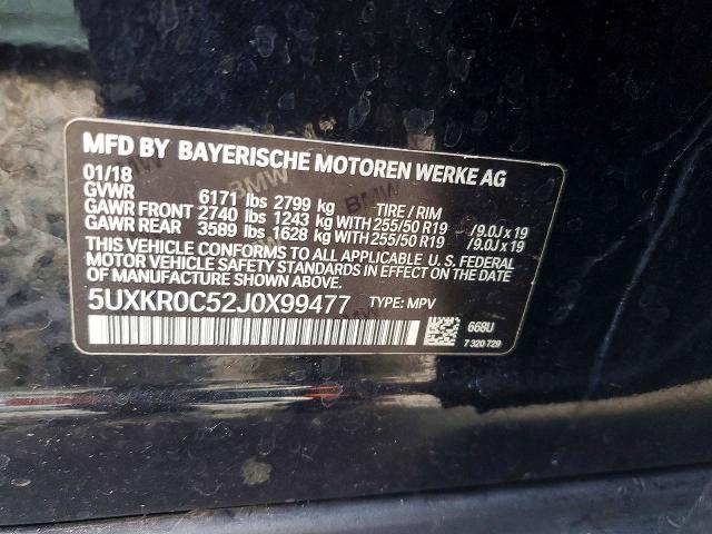 Aukcja sprzedaży 2018 Bmw X5, vin: 5UXKR0C52J0X99477, numer aukcji: 65005816