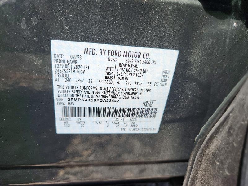 Aukcja sprzedaży 2023 Ford Edge, vin: 2FMPK4K98PBA22442, numer aukcji: 65106546