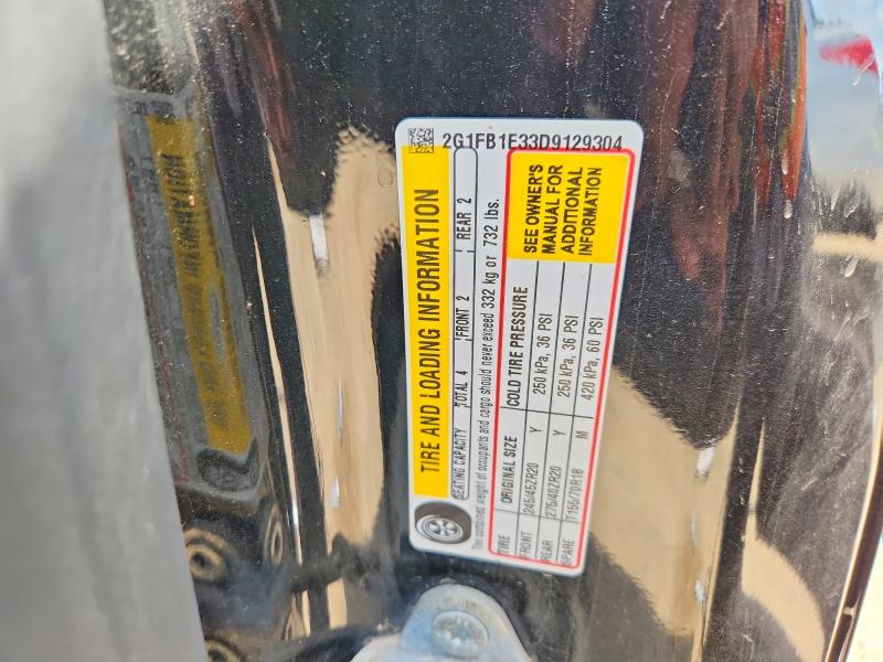 66307626 :رقم المزاد ، 2G1FB1E33D9129304 vin ، 2013 Chevrolet Camaro مزاد بيع