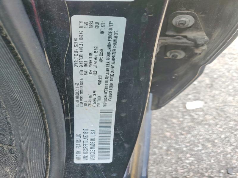 Продаж на аукціоні авто 2020 Ram 1500, vin: 1C6SRFFT7LN371612, номер лоту: 64950116