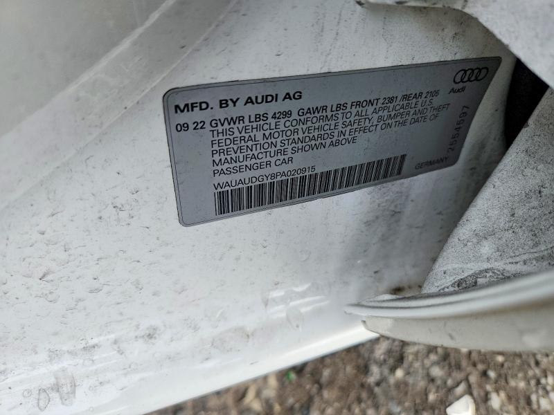 Aukcja sprzedaży 2023 Audi A3, vin: WAUAUDGY8PA020915, numer aukcji: 64362896