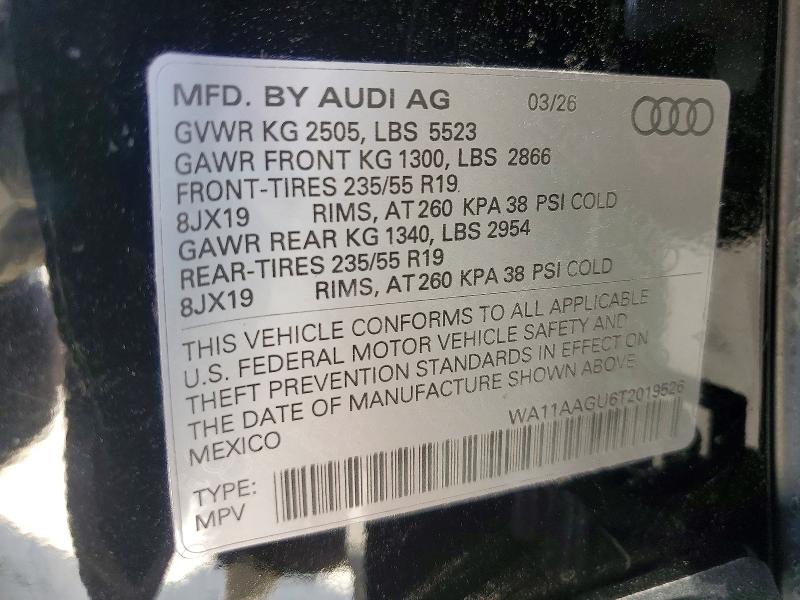 Продаж на аукціоні авто 2026 Audi Q5, vin: WA11AAGU6T2019526, номер лоту: 63423106