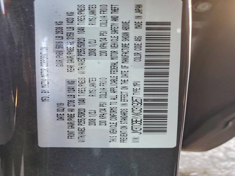 Aukcja sprzedaży 2019 Mazda Cx-9, vin: JM3TCBEYXK0319267, numer aukcji: 65952056