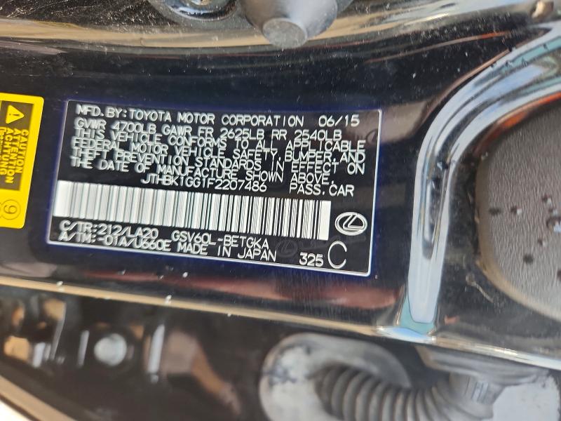 Aukcja sprzedaży 2015 Lexus Es, vin: JTHBK1GG1F2207486, numer aukcji: 65158676