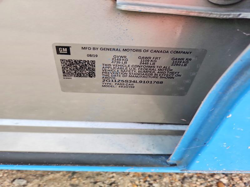Aukcja sprzedaży 2020 Chevrolet Impala, vin: 2G11Z5S34L9101768, numer aukcji: 64856856