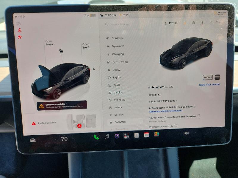 Aukcja sprzedaży 2023 Tesla Model 3, vin: 5YJ3E1EA1PF585057, numer aukcji: 65052906
