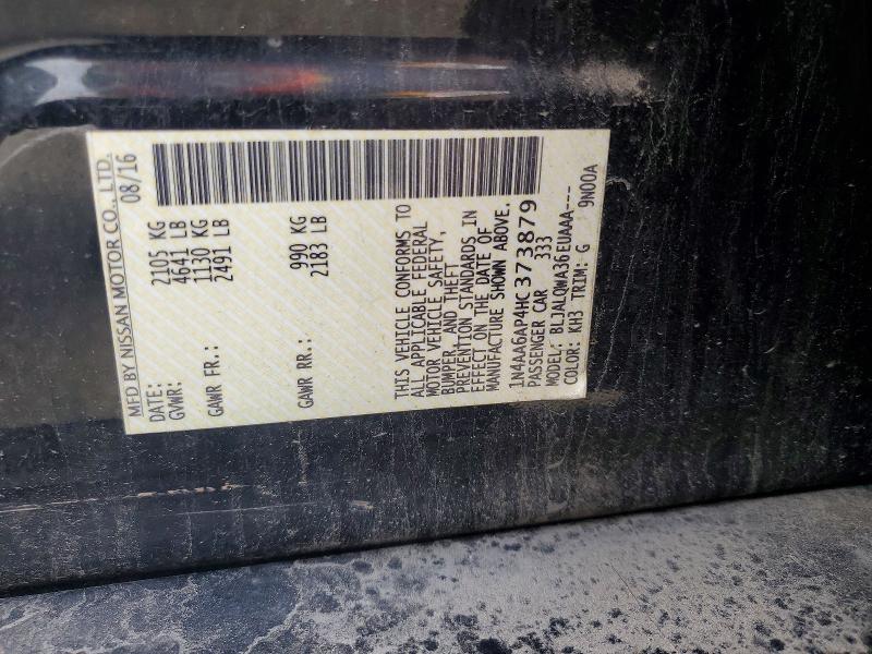 Aukcja sprzedaży 2017 Nissan Maxima, vin: 1N4AA6AP4HC373879, numer aukcji: 63636476