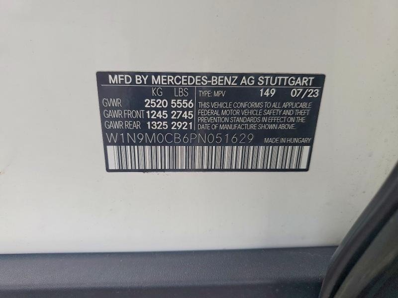 Продажа на аукционе авто 2023 Mercedes-benz Eqb, vin: W1N9M0CB6PN051629, номер лота: 64450746