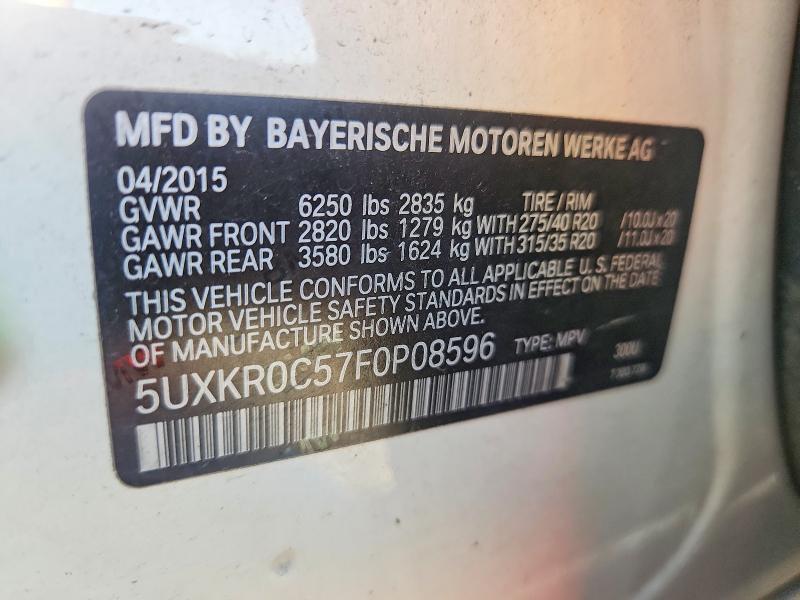 Aukcja sprzedaży 2015 Bmw X5, vin: 5UXKR0C57F0P08596, numer aukcji: 65153456