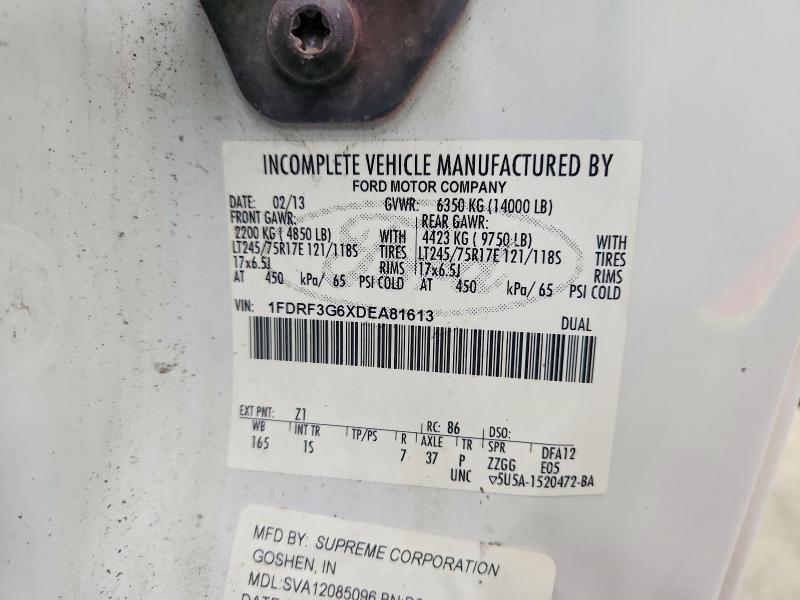 Aukcja sprzedaży 2013 Ford F350, vin: 1FDRF3G6XDEA81613, numer aukcji: 62085356
