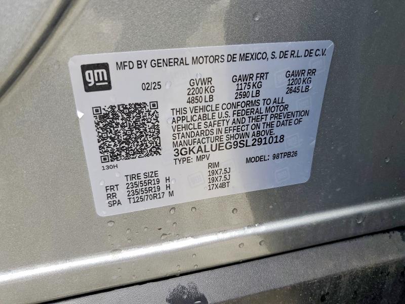 63665896 :رقم المزاد ، 3GKALUEG9SL291018 vin ، 2025 Gmc Terrain مزاد بيع