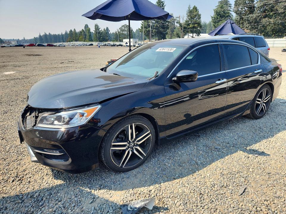 63641536 :رقم المزاد ، 1HGCR2F50HA052351 vin ، 2017 Honda Accord مزاد بيع