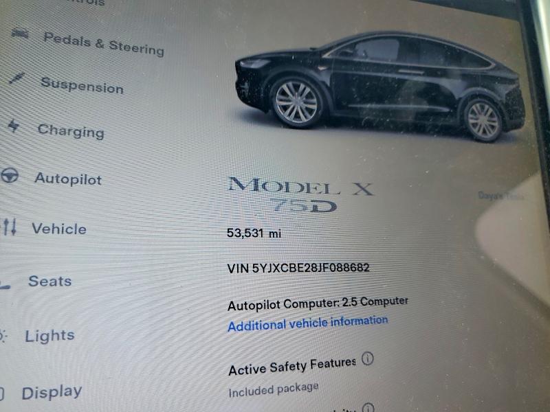 Aukcja sprzedaży 2018 Tesla Model X, vin: 5YJXCBE28JF088682, numer aukcji: 63750546