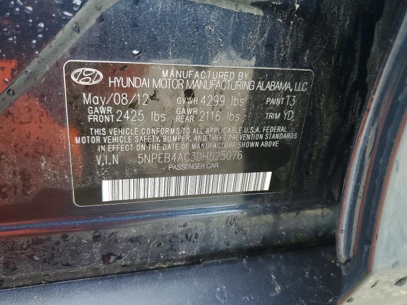 Продаж на аукціоні авто 2013 Hyundai Sonata, vin: 5NPEB4AC3DH525076, номер лоту: 63236476