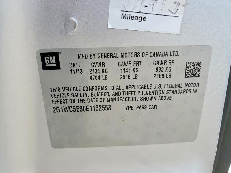 Продаж на аукціоні авто 2014 Chevrolet Impala Limited, vin: 2G1WC5E30E1132553, номер лоту: 65521926