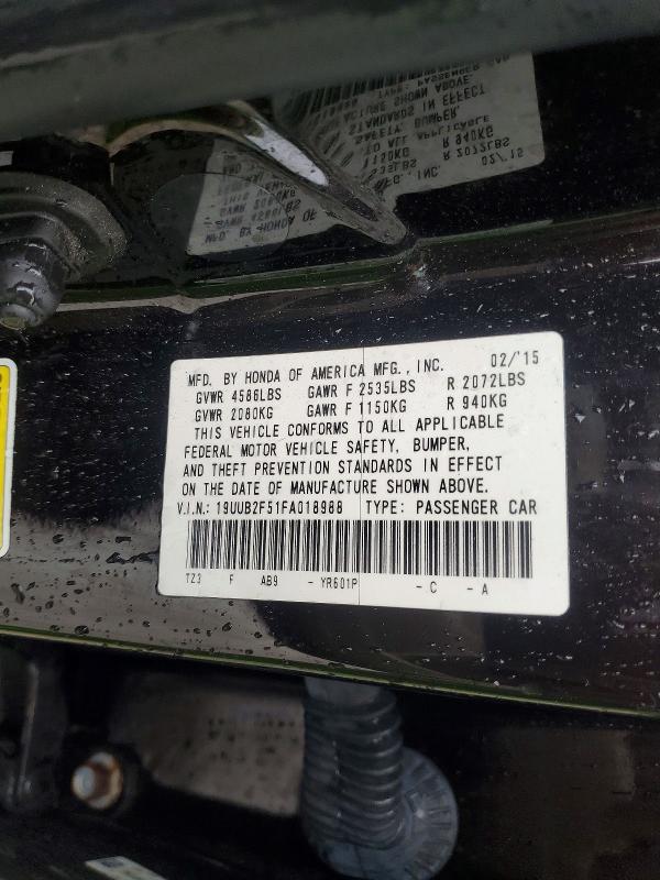 Aukcja sprzedaży 2015 Acura Tlx, vin: 19UUB2F51FA018988, numer aukcji: 63653096