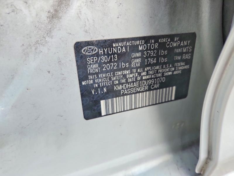 Aukcja sprzedaży 2013 Hyundai Elantra, vin: KMHDH4AE1DU991070, numer aukcji: 63595386